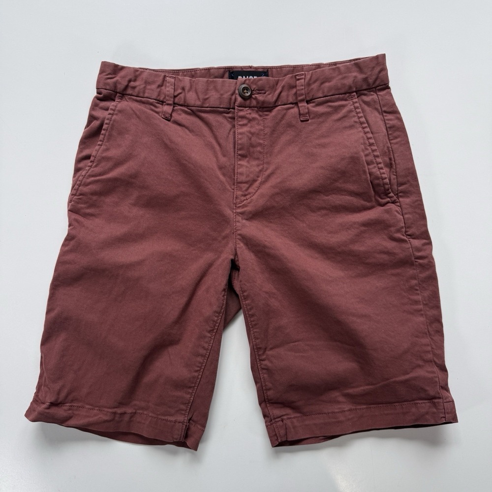 PAIGE 9.5" Chino Short Mens 30 Burgundy Red M684710-2984 Classic Stretch